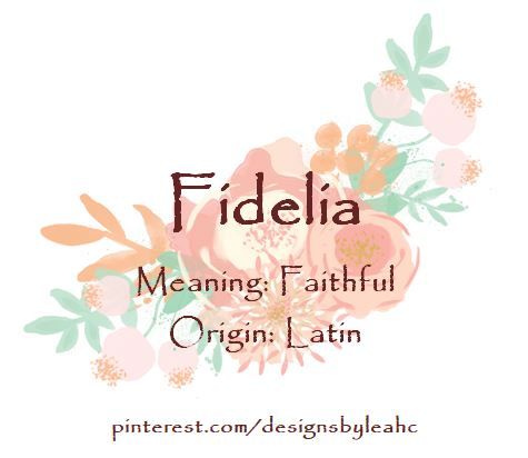 fidelia meaning